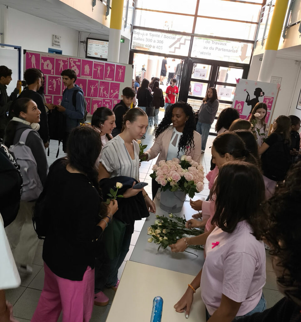 Octobre Rose au lycee Claret