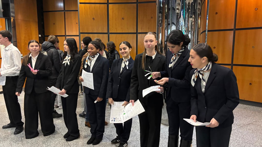 Elèves de Première "Accueil" lycée Claret